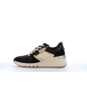 Basket Tamaris noir, marron et blanche